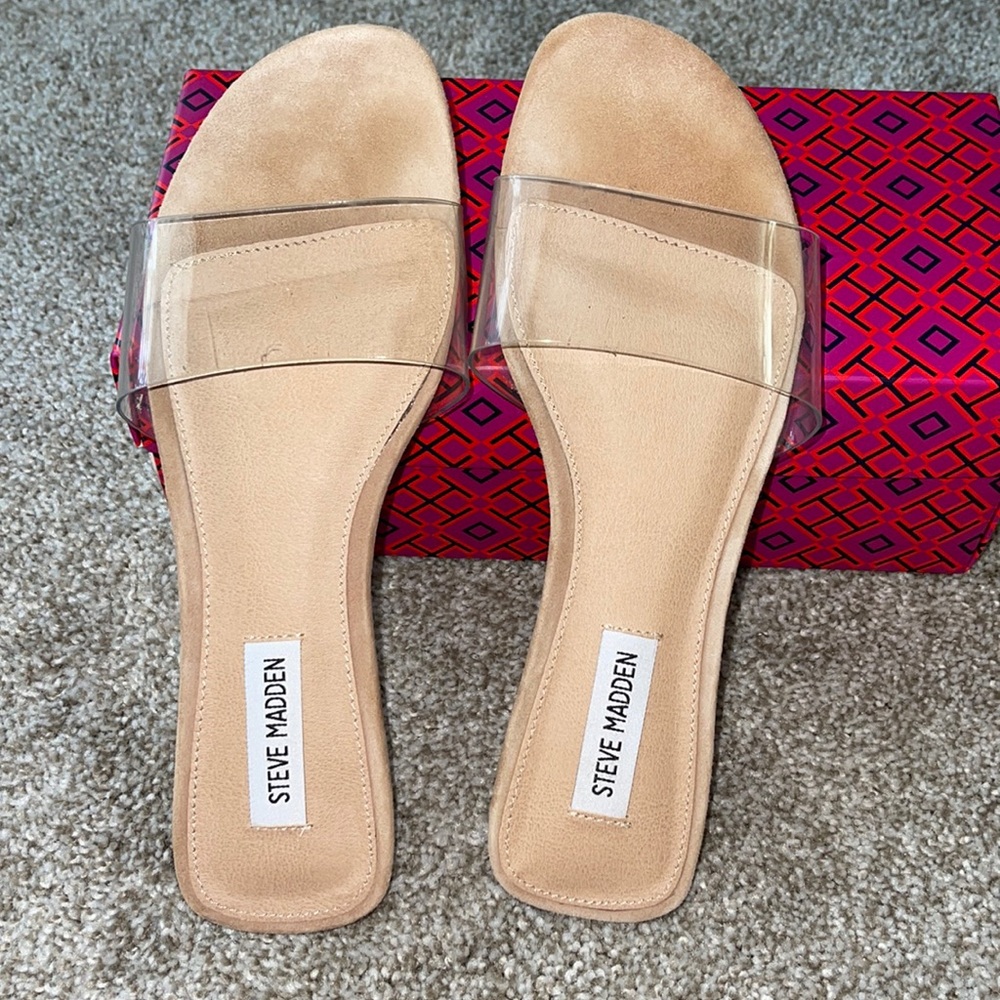 Steve Madden clear sandals